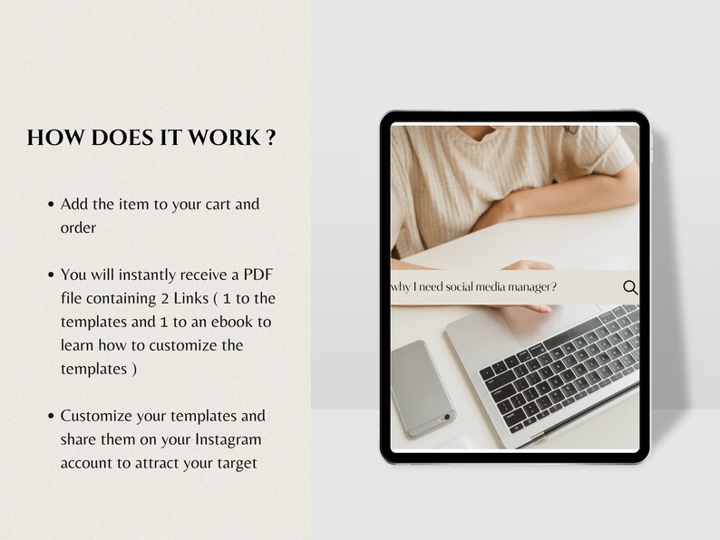 Social Media Manager Instagram Templates Marketing Templates Etsy