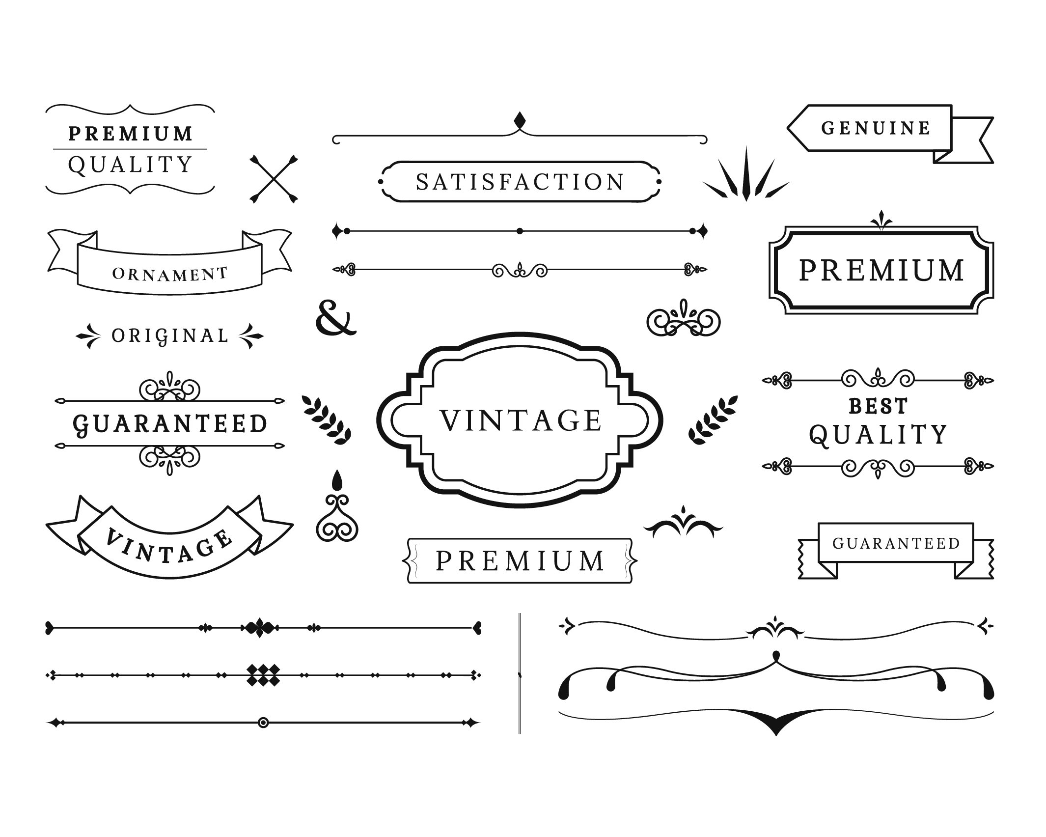 Decorative Lines, Decorative Lines SVG, Lines EPS, Lines SVG, Banner