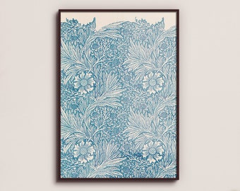 Print Your Own - William Morris - Blue Marigold - Digital Download