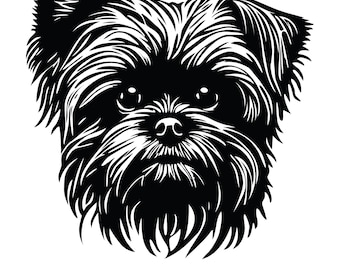 Yorkshire Dog svg, Yorkshire Terrier SVG, Yorkie gezicht clipart, bestand Svg, Png, Eps, Dxf