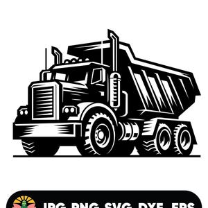 Dump Truck SVG: Construction Vehicle Graphic (Digital Files)