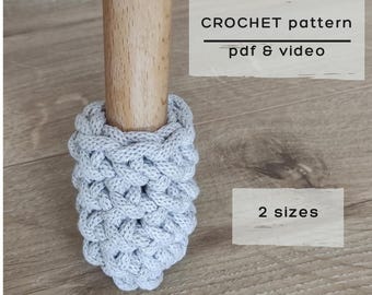 Easy Crochet Chair Socks Pattern: DIY Floor Protectors - Cozy Home Decor (PDF Download)