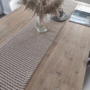 Knit Table Runner Pattern: Easy Braided Cotton Home Decor (PDF Pattern)