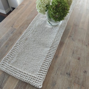 Table runner knitting pattern, Knit table runner pdf, Knitted table runner pattern, Table decor knit pdf, Home decor pattern