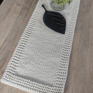 Table runner knitting pattern, Knit table runner pdf, Knitted table runner pattern, Table decor knit pdf, Home decor pattern image 5