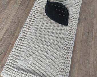 Halloween Table Runner Knitting Pattern: Spooky Home Decor (PDF Download)