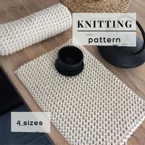 Strickmuster für Platzsets: Einfache Tischdekoration zum Stricken – Anfängerfreundliche, moderne Platzdeckchen für Zuhause (PDF-Download)