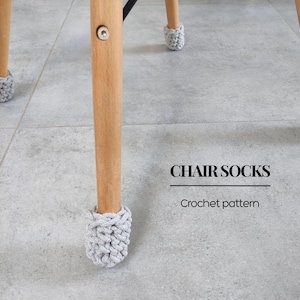 Crochet Chair Socks Pattern, Easy Crochet Pdf, Handmade Floor Protectors