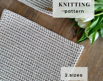 Knit Placemat Pattern:  Easy Beginner Friendly Easter Table Decor (PDF Download)