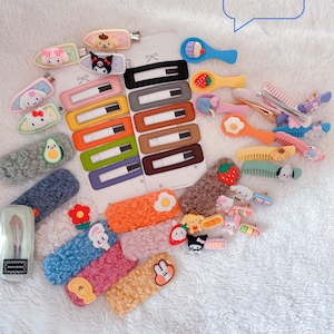 Kawaii/cute/Sanrio hair Accessories/ Anime character hair clips. perfect gifts for her.