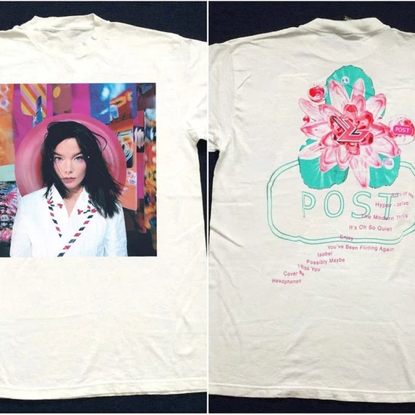 Vintage 1995 Björk Bjork Post Album Promo T-Shirt, Bjork T-Shirt, Bjork Singer Shirt, Bjork Inspired Shirt, Pop Music Shirt 1320197701