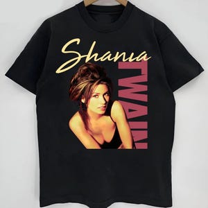 Shania Twain Vintage T-shirt Retro Shania Twain Shirt Casual Shania Twain Graphic Shirt Unisex Shania Twain Tee Shania Twain Lovers Gift