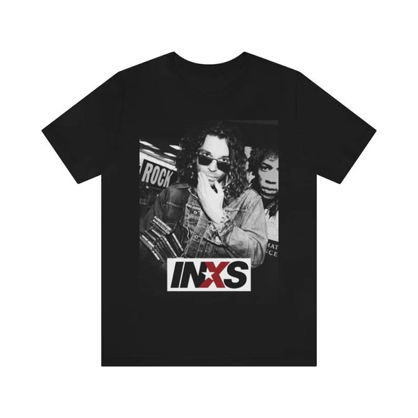 INXS - Michael Hutchence / Aesthetic Premium Unisex Crew Neck T-Shirt / Aesthetic Clothing / Vintage Music / Birthday Gift 1216091856