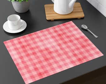 Gingham - Red and Pink - Placemat