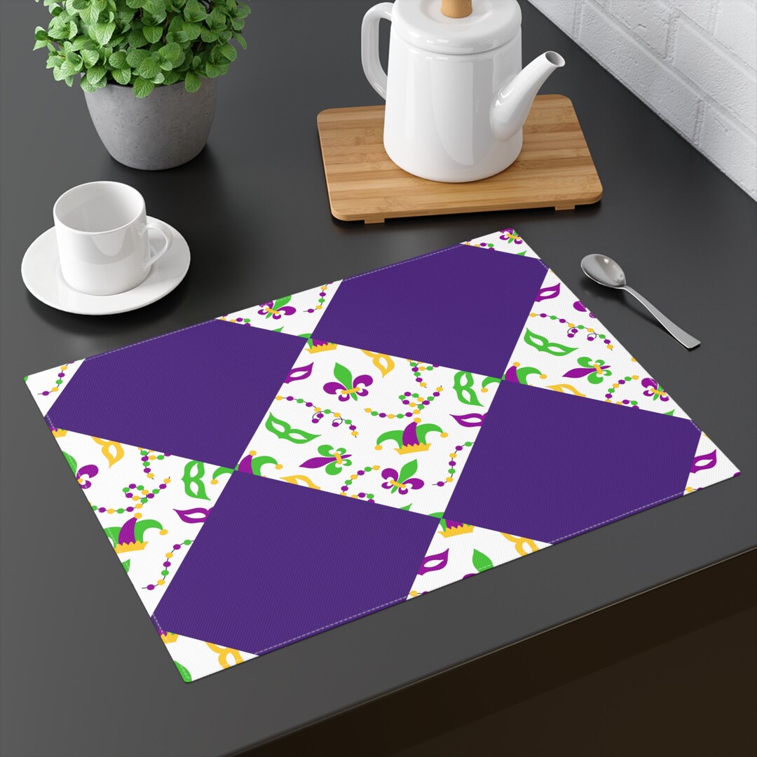 Mardi Gras Jester Placemat - Etsy