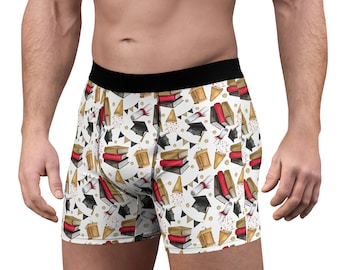 Graduation - Red and Gold - Men's Boxer Briefs