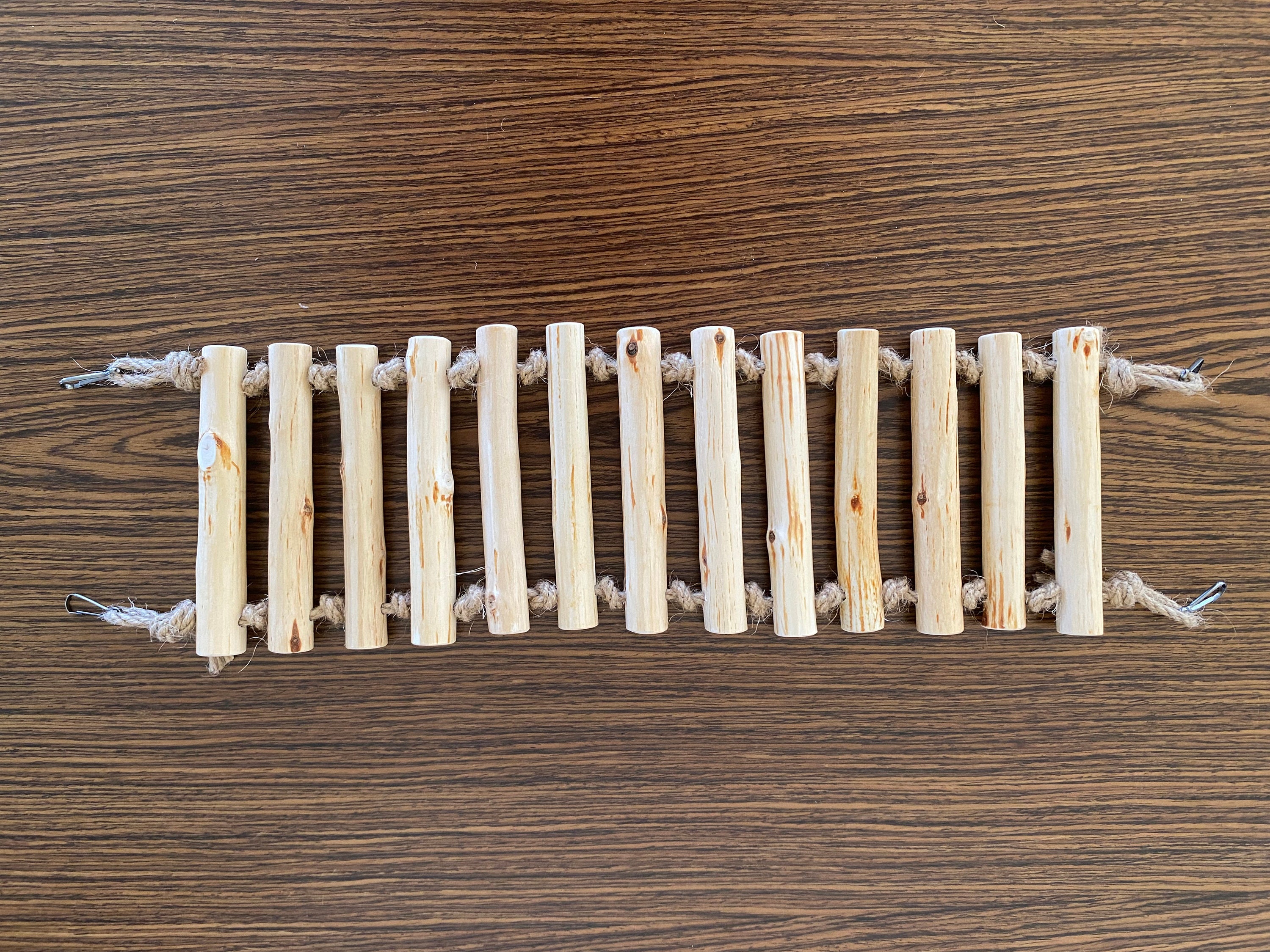 Scaletta In Legno Per Gabbia Uccelli - Per Pappagalli E Parrocchetti, Naturale