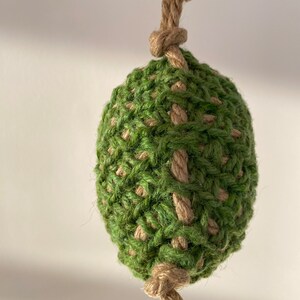 Hanging Small Pet Bed Crocheted Hamster Hammock Mouse Hideout Sugar Glider Hanging House Tiny House for Mice Hamster Cage Accessories image 10