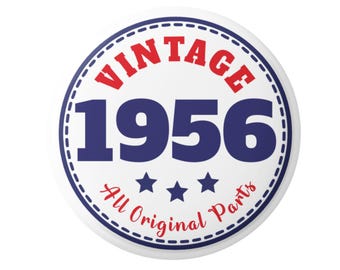 Originele onderdelen 70e verjaardag badge 1956 Metaal Maatvariaties