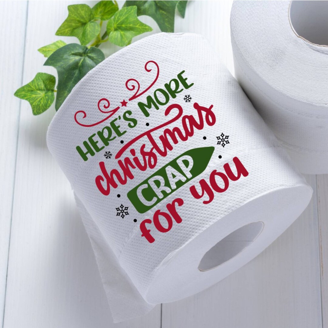 Novelty Christmas Printed Toilet Roll Here's More Etsy UK