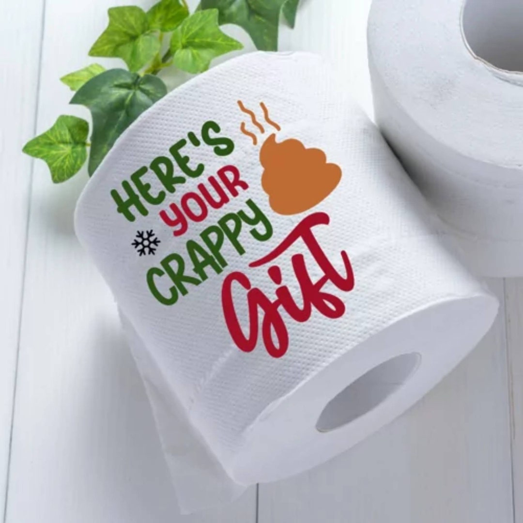 Novelty Christmas Printed Toilet Roll Here's Your Crappy - Etsy UK