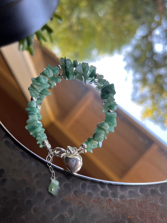 Jade heart bracelet discount