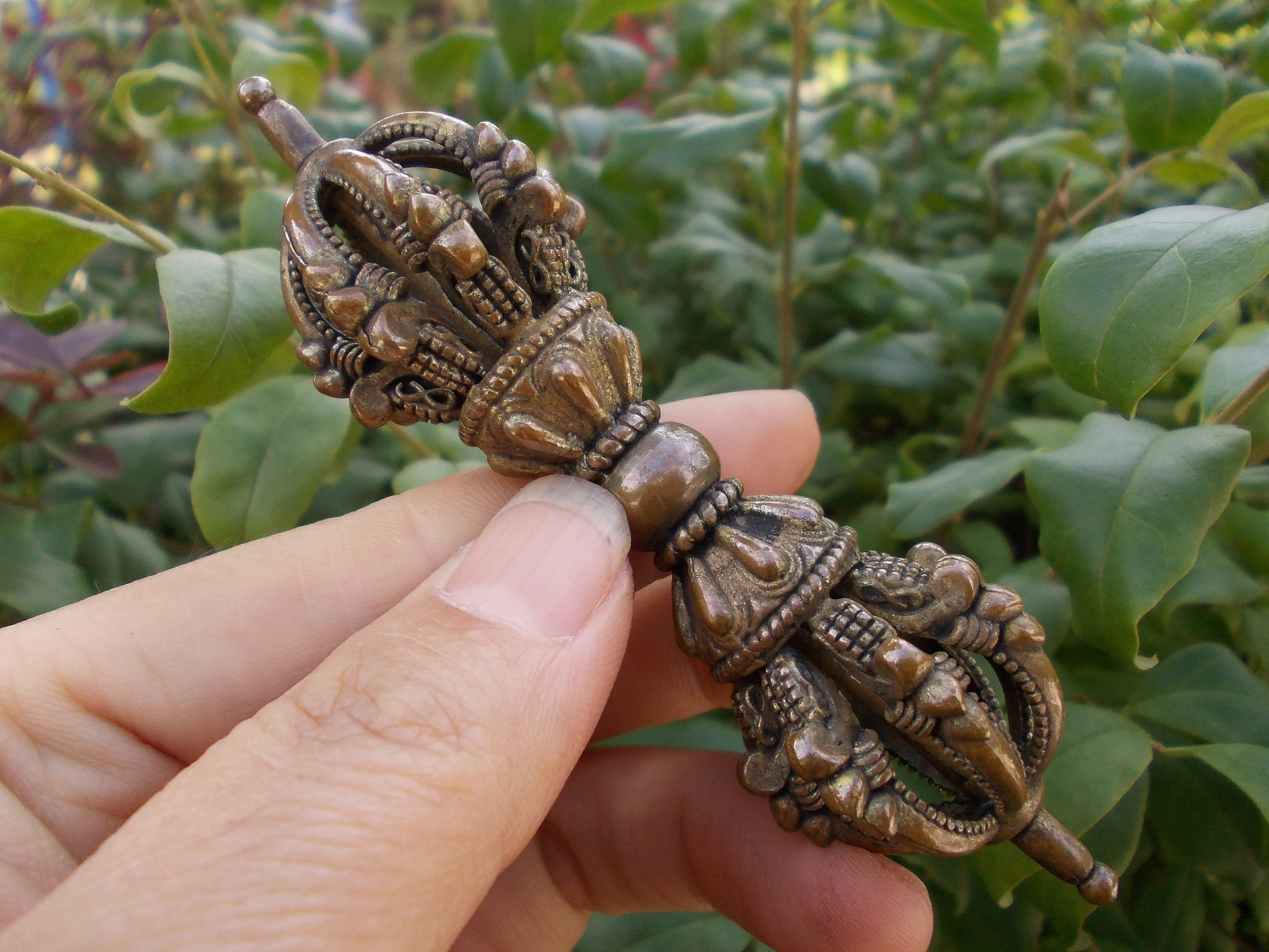 バジュラbajra/used/ジレ/544 Vtgbrasslover Vtg Vintage Style Pure Copper Vajra,buddha Vajra