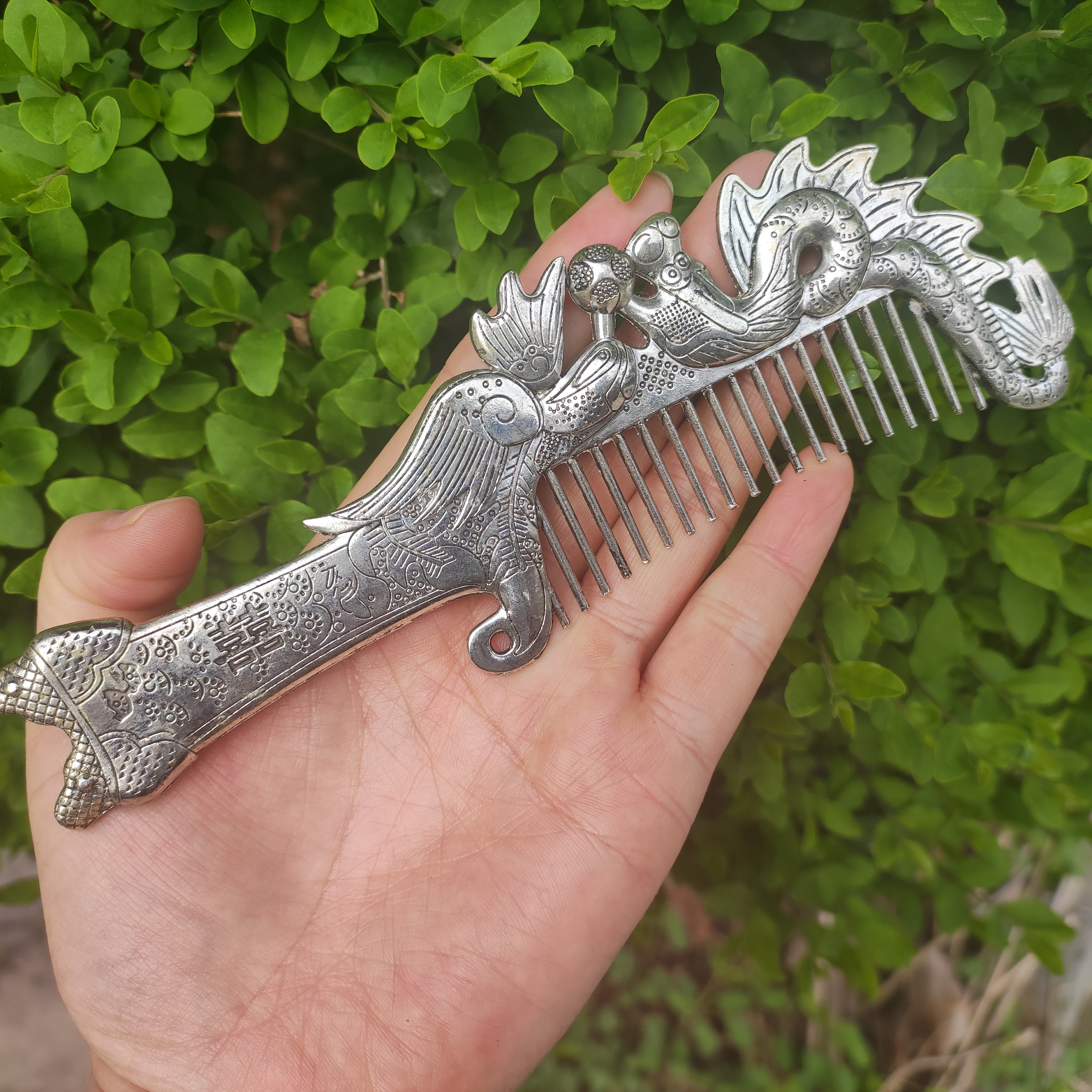 Small Antique Inspired Chinese Dragon Hair Comb il_fullxfull.6190382554_mofq.jpg main image 4