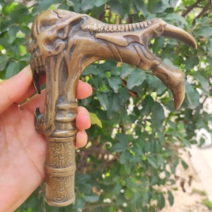 Bastón de latón con cabeza de águila y mango de latón, ideal como regalo para hombres y mujeres.
