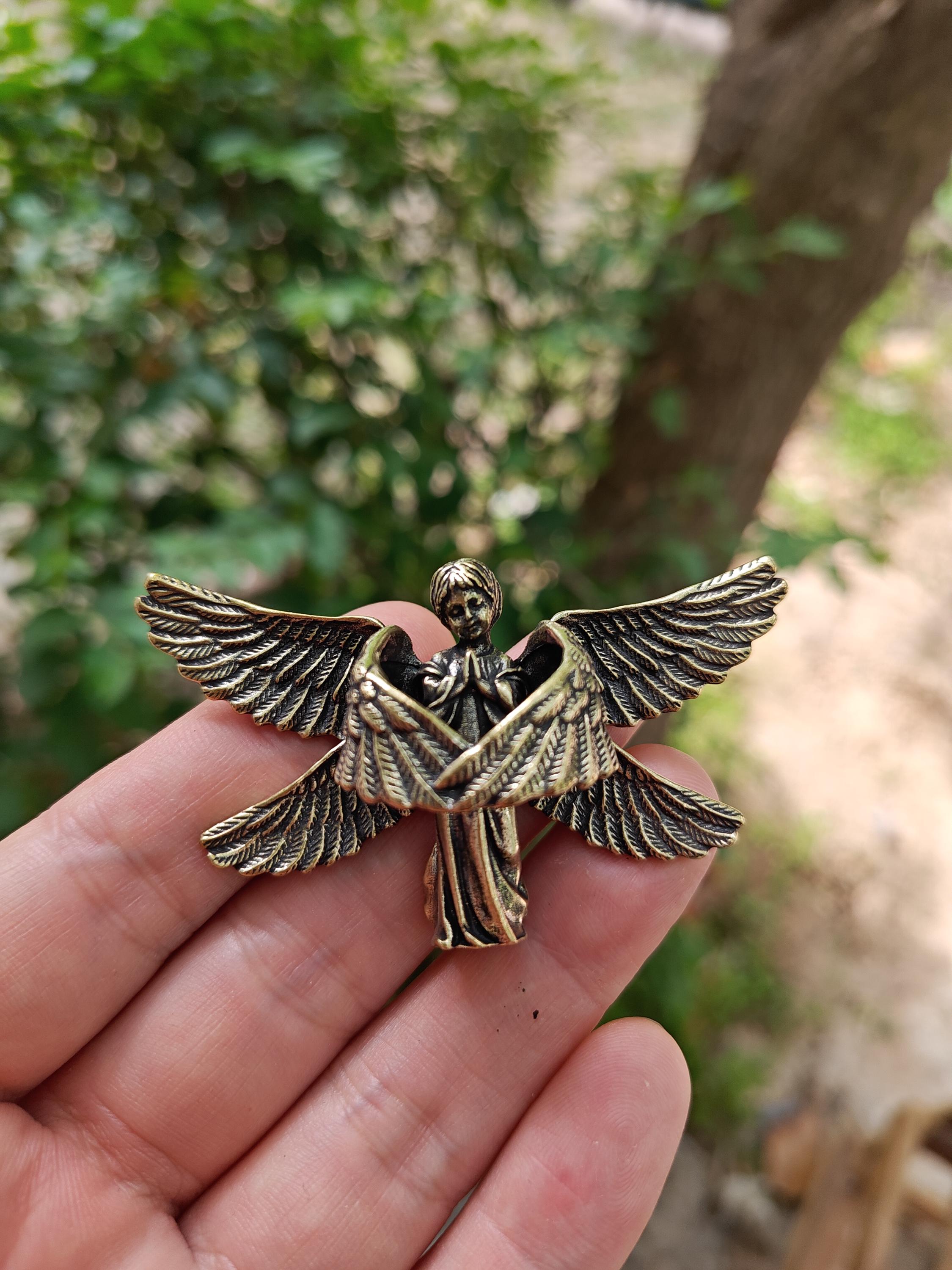 Chérubin Putti Ange Musicien Vintage – Déco De Noël – Ancien Angelot Rose
