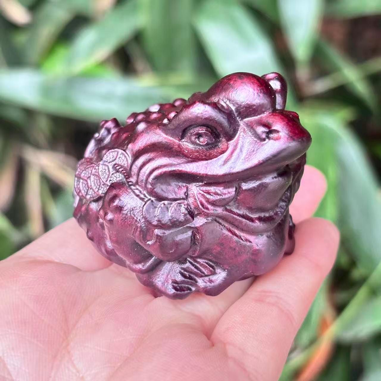 Rosewood Carved Three Leg Money Toad Feng Shui Home Decor Gift - Etsy