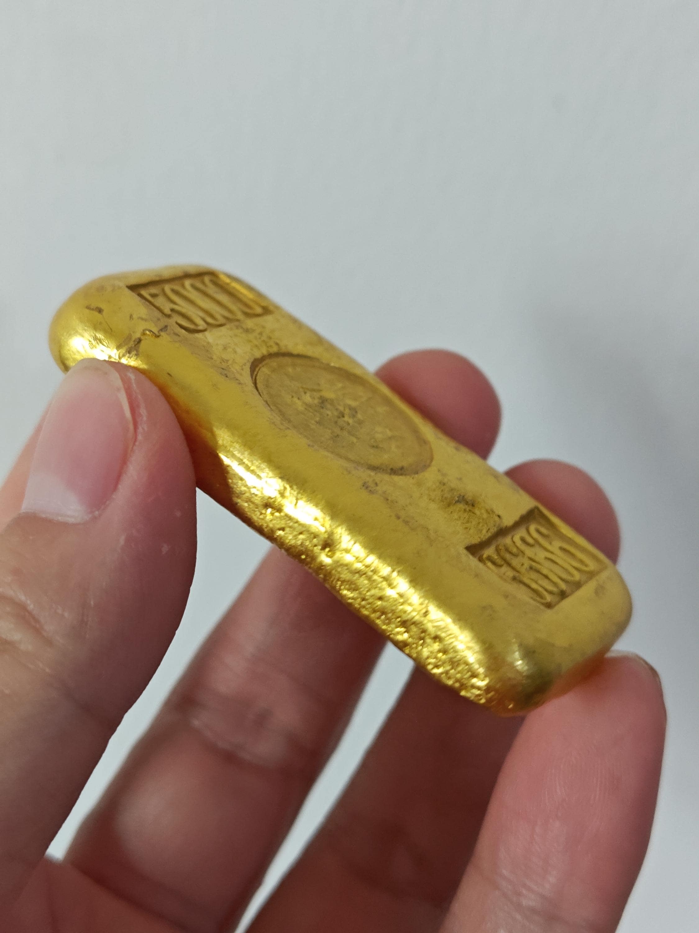 民国金庫　ペーパーウェイト　Paperweight Traditoinal Gold Color Copper Material Paperweight Oriental