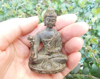 Tibet buddha statue, Brass Budha Idol Shakyamuni Fengshui Zen Buddhism Buddhist Gifts Meditation, Zen ,car decor, Pocket Buddha small Buddha