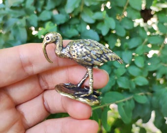 Get 1 Piece Vtgbrasslover Vtg Vintage Style Brass Bird Statues Fortune Bird Statues Figure Brass Paperweight Mini Toys Gift Birthday Gifts