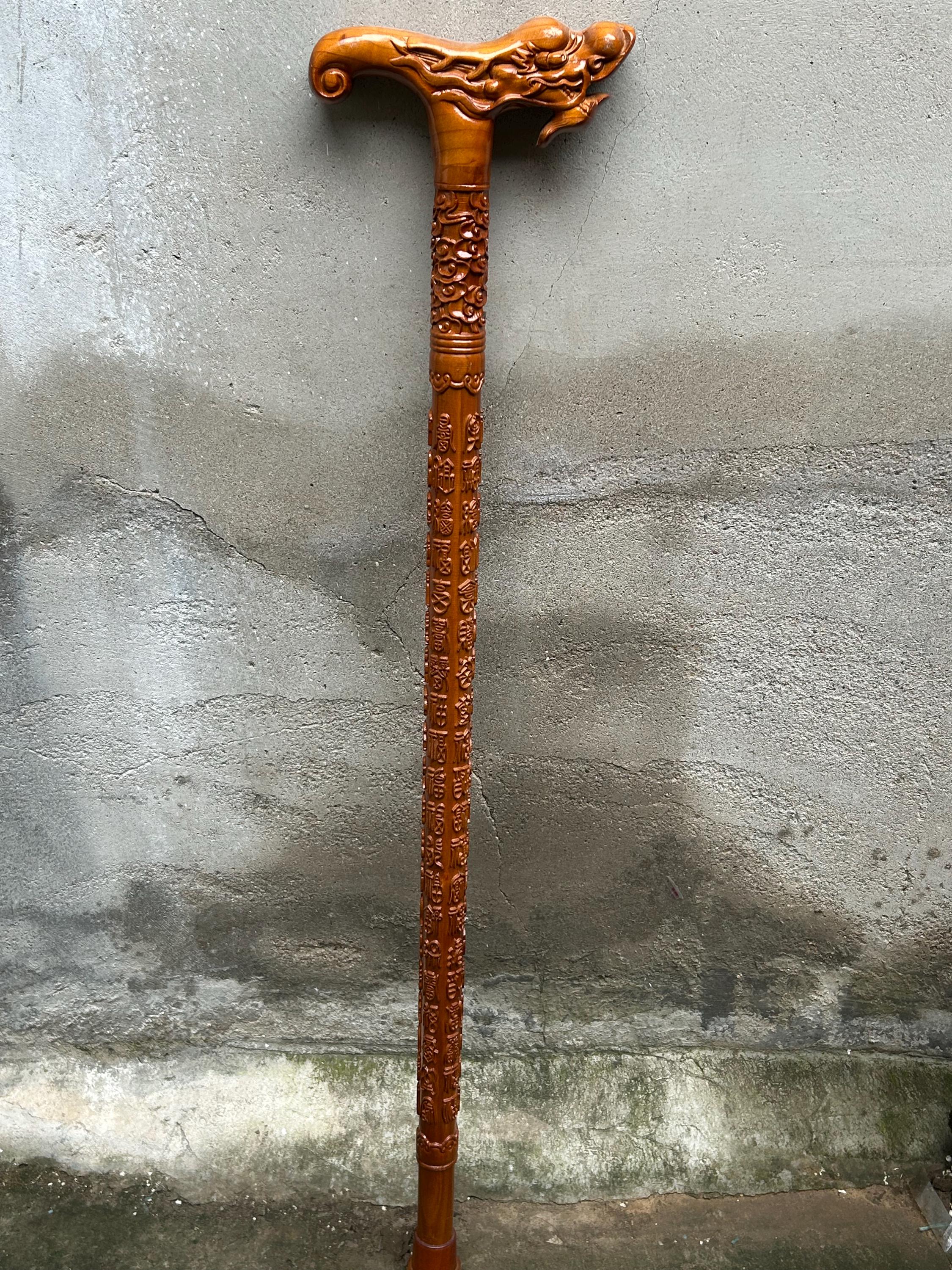 Bastone da passeggio con manico a drago: bastone pieghevole in
