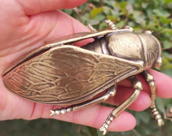 ヴィンテージ カブトムシ 真鍮像 - アンティーク ゴールド カブトムシ