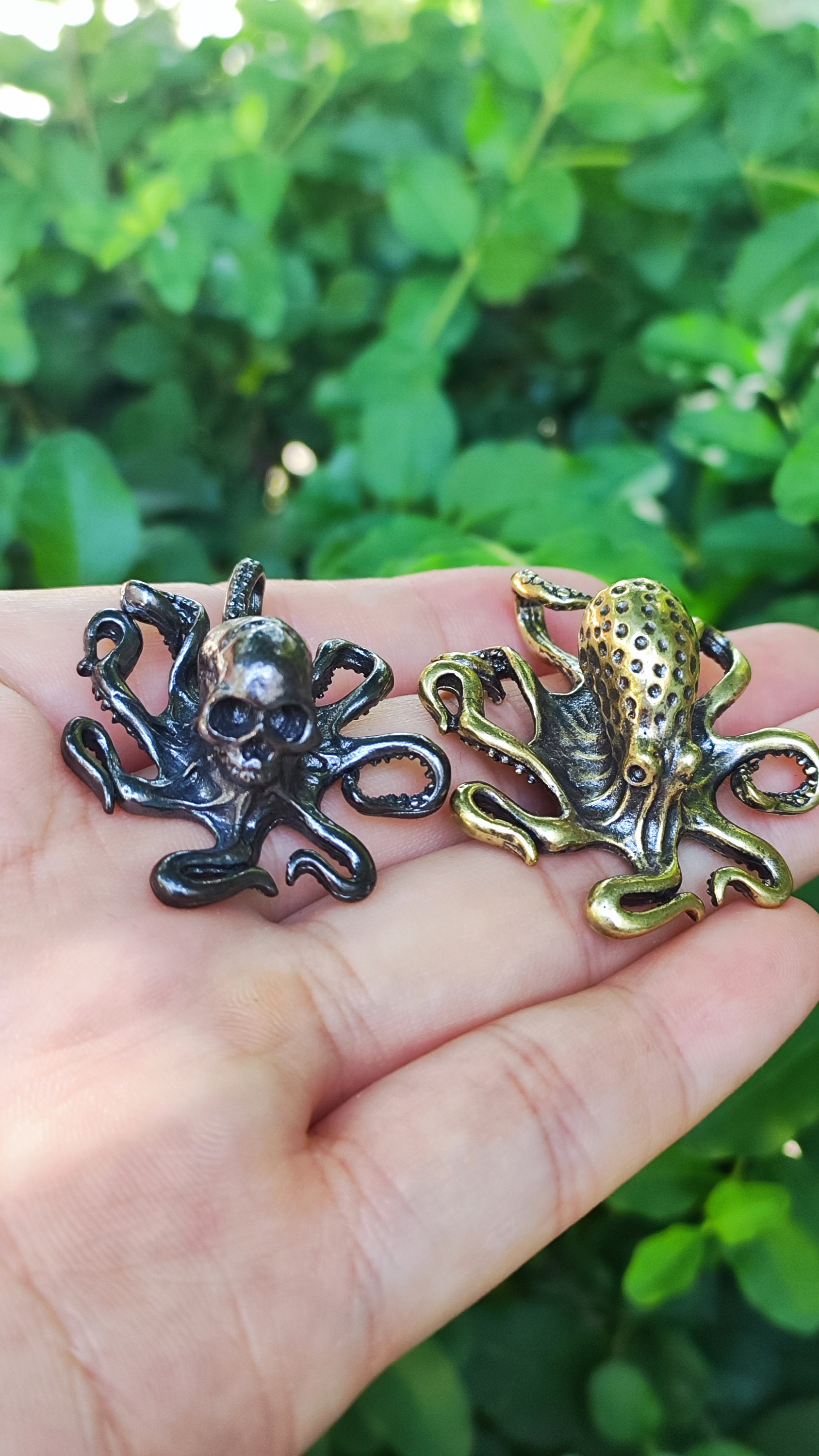 ミニ家具　置物 ミニチュア真鍮タコ置物モデルオーナメントレトロ海の動物像ホーム