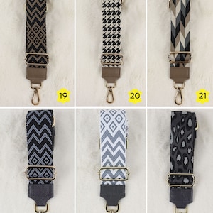 Taschengurt Gold, Leder Taschengurt, Valentinstag, Gemusterten Schultergurt, Umhängegurt, Stoff Bag Strap, Wechseln Gurt zdjęcie 5