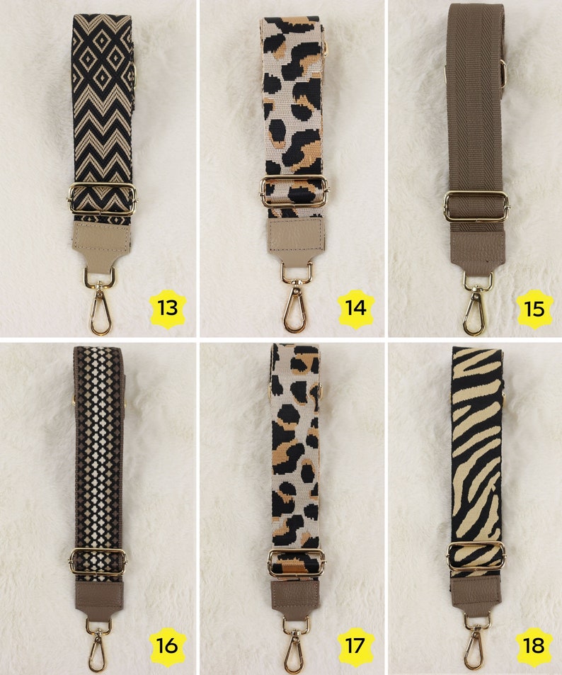 Taschengurt Gold, Leder Taschengurt, Valentinstag, Gemusterten Schultergurt, Umhängegurt, Stoff Bag Strap, Wechseln Gurt zdjęcie 4