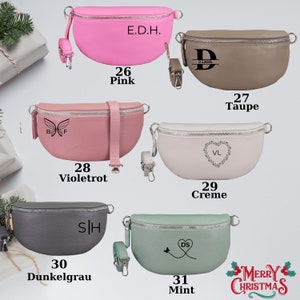 Personalized Christmas Gifts Women, Personalized Leather Bags Women, Fanny Pack, Mobile Phone Bag, Shoulder Bag, Crossbody Bag image 8