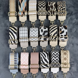 Leder Taschenriemen Gold, Taschengurt, Geschenk zum Valentinstag, Gemusterten Schultergurt, Umhängegurt, Stoff Bag Strap, Wechseln Gurt