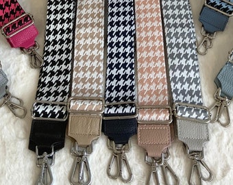 Shoulder Strap Patterned Bag Strap, Shoulder Strap for Bags, Valentine's Day, Crossbody Strap, Fabric Bag Strap, Leather Bag Strap