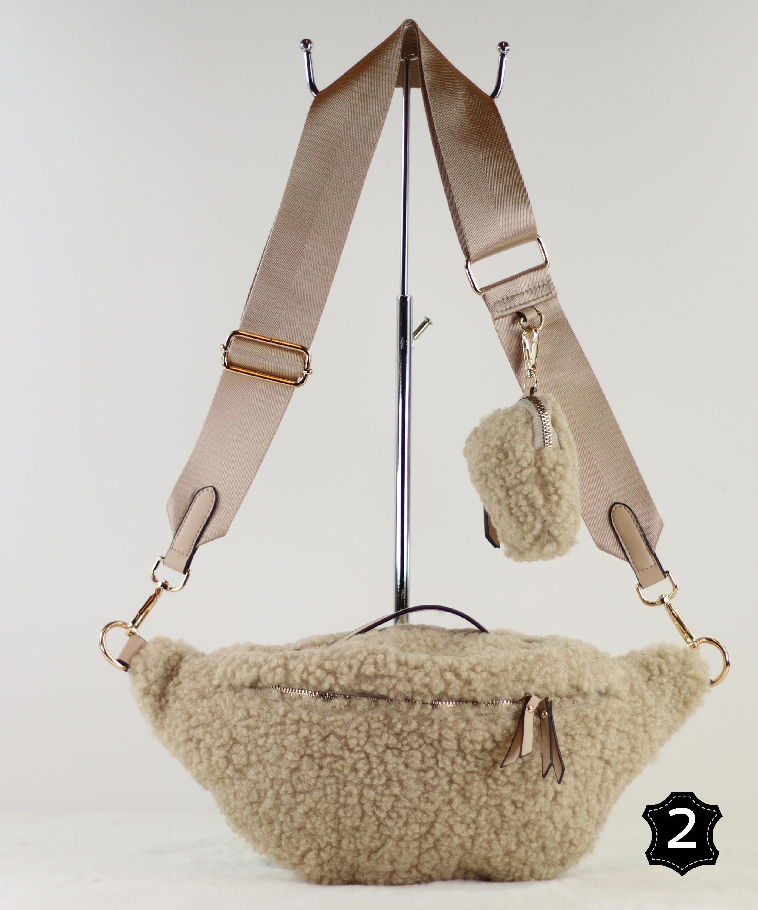 Women Crossbody Bag Teddy Bumbag Designer Mens Fluffy Shoulder