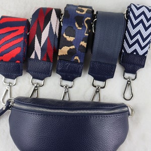 Taschengurt Navy, Leder Taschengurt, Valentinstag, Gemusterten Schultergurt, Umhängegurt, Stoff Bag Strap, Wechseln Gurt zdjęcie 9