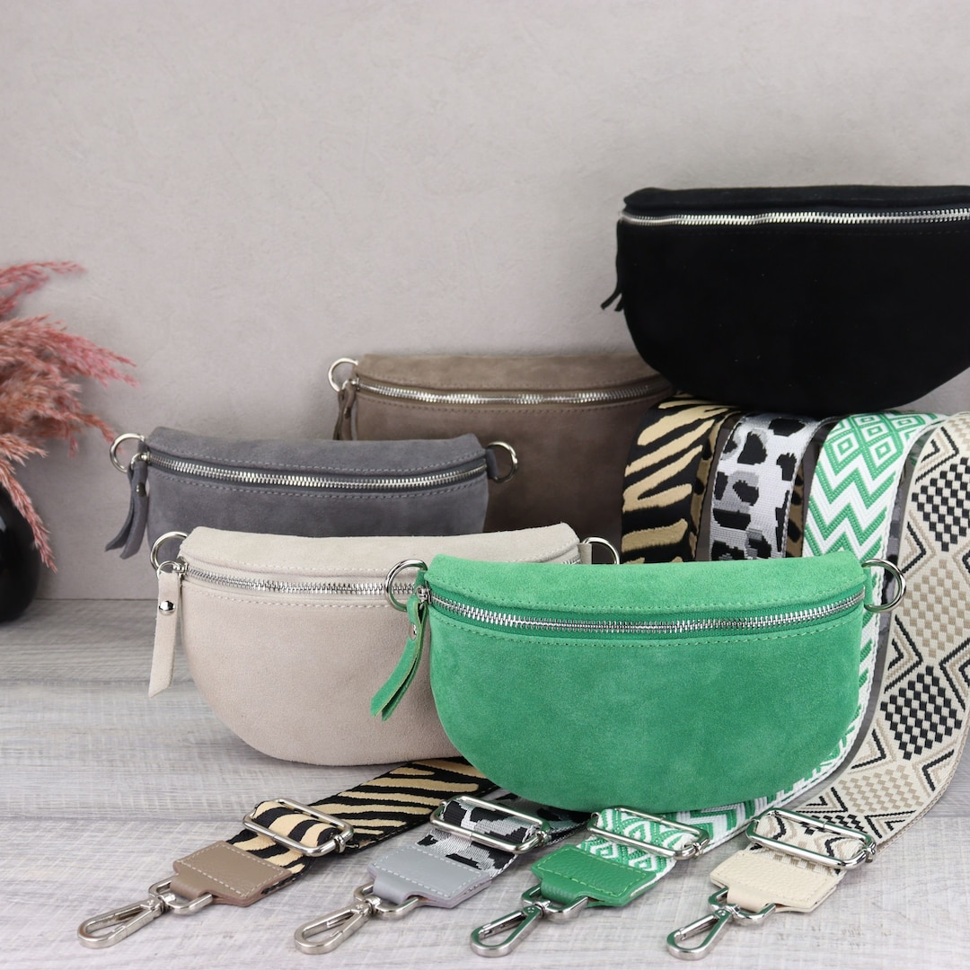 TIAASTAP Bellissimo marsupio da donna in pelle scamosciata, borsa a tracolla da donna, borsa a tracolla da donna, borsa a tracolla, marrone