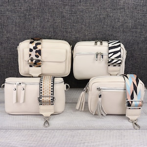 Small shoulder bag women's leather extra patterned belt, cream belt bags and shoulder bags for women, graduation gift