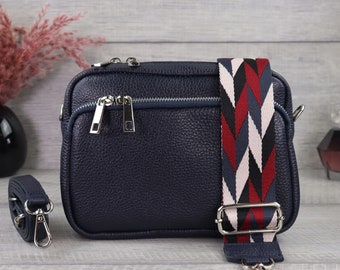 Marsupio 2L Unisex In Nylon Impermeabile - Tracolla Regolabile Fino A 140 Cm, Blu Scuro - Per Viaggi, Sport, Corsa, Escursionismo