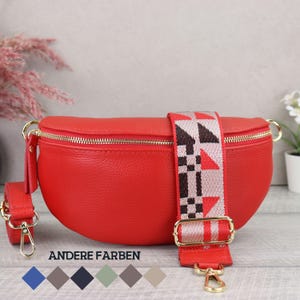 Bauchtasche Leder mit Goldener Reißverschluss für Frauen, Crossbody Tasche Damen Gold, Gürteltasche Damen für Damen, Valentinstag Geschenk