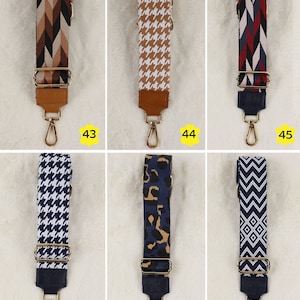 Taschengurt Gold, Leder Taschengurt, Valentinstag, Gemusterten Schultergurt, Umhängegurt, Stoff Bag Strap, Wechseln Gurt zdjęcie 9