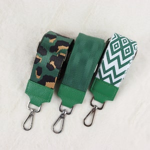 Taschengurt Grün, Umhängegurt Gemusterter, Valentinstag, Crossbody Gurt, Kamerataschengurte, Handtaschengurt